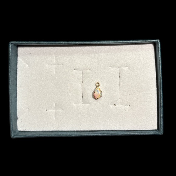 Jewelry - TINY 14k Gold Opal Pendant Charm